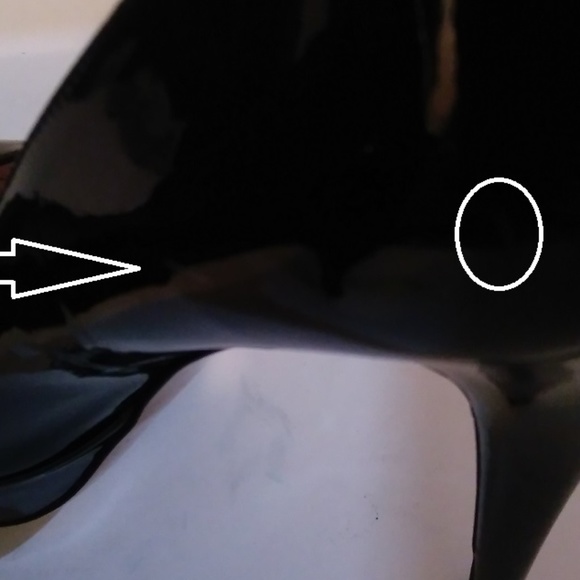 💜MIU MIU💜 37 fits 6.5 BLACK PATENT LEATHER HEELS - Picture 6 of 11